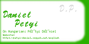 daniel petyi business card